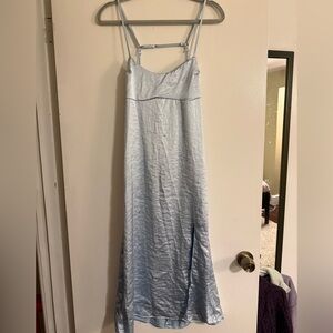 PacSun // LA Hearts Light Blue Satin Dress